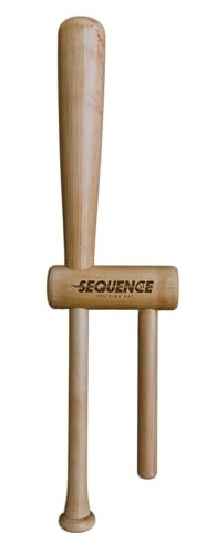 No Errors Sports Sequence Training Bat, Ultimate Two-Handed Baseball Trainer for Swing & Barrel Control, Ideal for Pro Players & Coaches - style: Junior - 20”