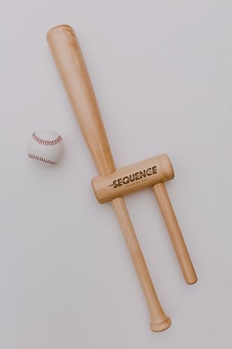 No Errors Sports Sequence Training Bat, Ultimate Two-Handed Baseball Trainer for Swing & Barrel Control, Ideal for Pro Players & Coaches - style: Senior - 25"
