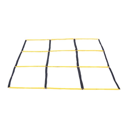 Agility Ladder for Gym Home Use, Football Basketball Reaction Training Equipment with Carry Bag Portable Agility Training Ladder - color: Yellow