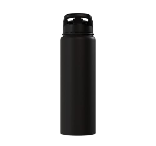 Pickleball: Dinking Buddy Stainless Steel Insulated Water Bottle - color: Black