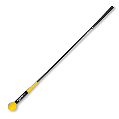Amazon Basics Golf Swing Trainer Aid and Warm-Up Practice Stick for Grip, Balance, Distance and Power Training