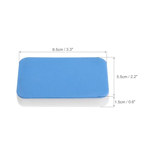 PATIKIL Table Tennis Rubber Care Sponge, 4 Pack Ping Pong Paddle Cleaning Sponge Racket Pat Cleaner, Blue White