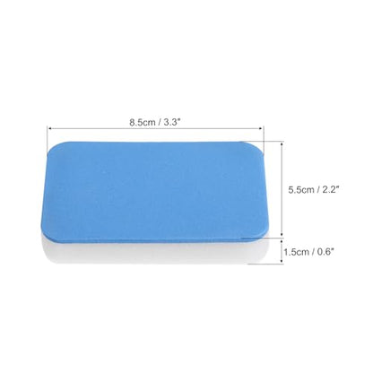 PATIKIL Table Tennis Rubber Care Sponge, 4 Pack Ping Pong Paddle Cleaning Sponge Racket Pat Cleaner, Blue White