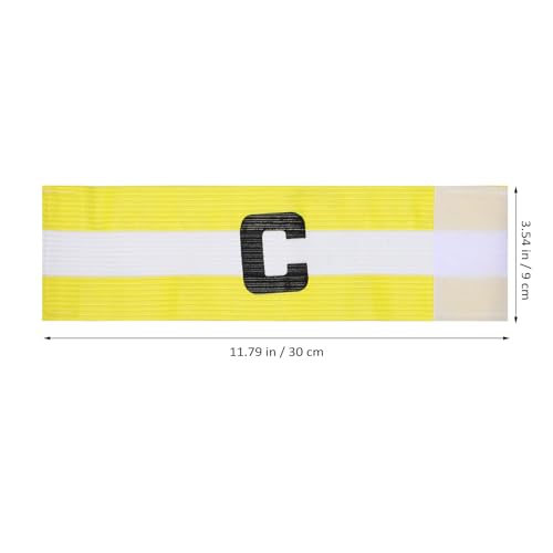 YARNOW 2 Pcs Soccer Captain Armbands Adjustable Elastic Football Bands for Youth Team Leaders Training Matches