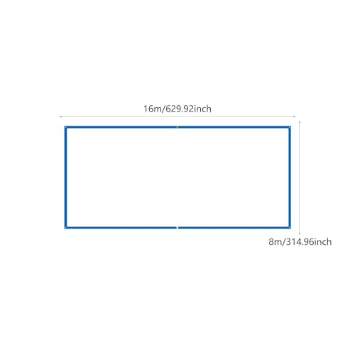 Beach Volleyball Court Marking Line Portable Design Heavy Duty 26.3 Ft X 52.5 Ft - color: Blue