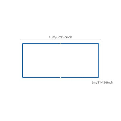 Beach Volleyball Court Marking Line Portable Design Heavy Duty 26.3 Ft X 52.5 Ft - color: Blue
