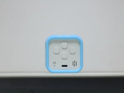 Rotating Pomodoro Cube Visual Timer 5, 25, 10 50 Minutes Preset, Rechargeable Desk Productivity Flip Timer w/Silicone Cover Custom Countdown, Silent Mode for ADHD, Study, Work, School(Blue) - color: Blue+white