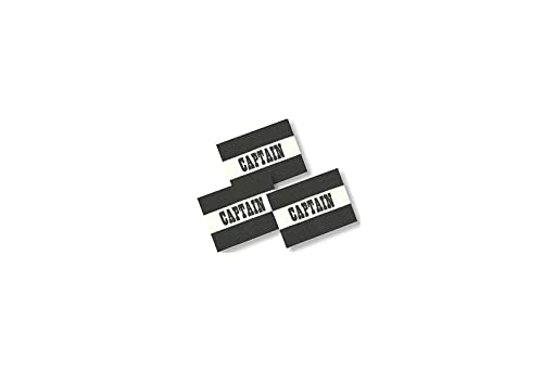 Soccer Team Captain's Arm Band 3-Pack - color: Black, size: 1 Size Fits All