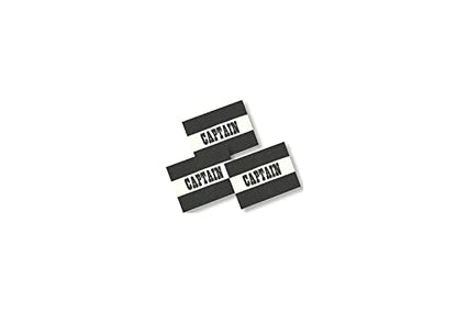 Soccer Team Captain's Arm Band 3-Pack - color: Black, size: 1 Size Fits All