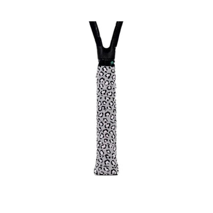 Funky Ace - Patterned Tennis Racket/Pickleball Paddle Overgrip - Non-Slip, Quick Dry, Pre-Cut - Performance Grip Tape - Adjustable Length Pickleball Overgrip Tape - color: Fancy Footwork - Gray