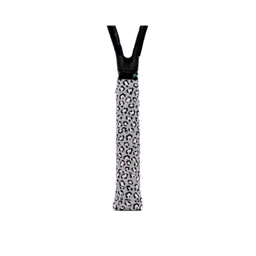 Funky Ace - Patterned Tennis Racket/Pickleball Paddle Overgrip - Non-Slip, Quick Dry, Pre-Cut - Performance Grip Tape - Adjustable Length Pickleball Overgrip Tape - color: Fancy Footwork - Gray