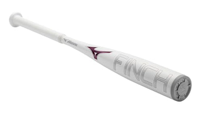 Mizuno Finch Youth Tee Ball Softball Bat (-13) | Youth - Girls Aluminum Fast Pitch BAT | White-Iridescent | 12OZ - size: 24"