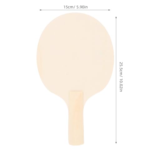 ARTIBETTER 4 Unpainted Wooden Ping Pong Paddles Set - DIY Blank Table Tennis Rackets for Custom Painting - Smooth Surface Craft Projects (10. 02 X 5. 89 Inches)