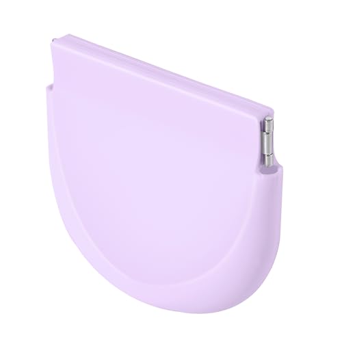 Aligners Holder Retainer Cleaner Case, Soft Silicone Retainer Case Slim with Vent Holes, Portable Mouth Guard Case Night Guard Case for Women and Men - Light Purple - color: light purple
