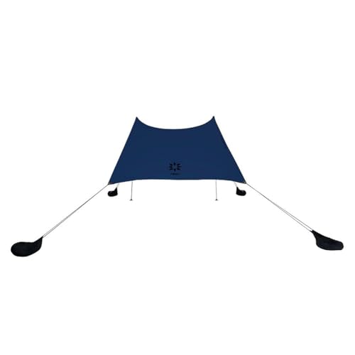 Neso Grande Portable Beach Tent Sun Shelter - Lightweight Beach Shade Canopy - Easy Setup for Family Outings - Patented Reinforced Corners - UPF 50+ Sun Protection - 7ft Tall, 9 x 9ft - color: Navy