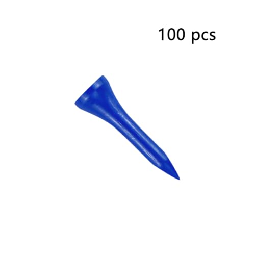 Wooden Golf Tees 3-1/4", 2-3/4", 1-1/2" Available,100 Count (Natural Color, White, Black, Blue, Red, Pink) - color: Blue, size: 1 1/2 inch