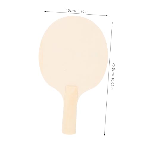 YARNOW Table Tennis Paddles Set of 4 Unpainted Wood Table Tennis Paddle for Kids Adults Indoor Outdoor Use Painting Crafts
