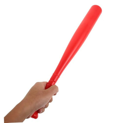 Luxshiny 2 Sets Baseball Bat Lightweight Soft Plastic Baseball for Outdoor Training and Parent Activities in Red and Green