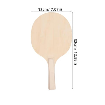 BESPORTBLE Racket Suit 4pcs Wooden Beach Paddles with Comfortable Grip for Outdoor Sports Badminton and Table Tennis Fun