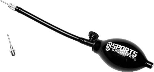 Sports Unlimited Universal Football Helmet Pump & Inflation Needle Kit, Air Pump for Inflatable Football Helmet - color: Black