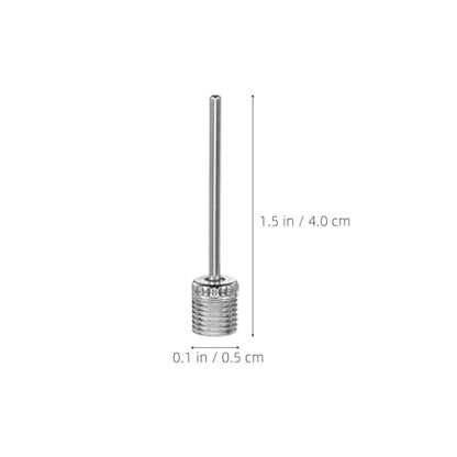 Healeved 120pcs Stainless Steel Ball Pump Needles Replacement Set for Basketball Soccer Football Volleyball Rugby Inflation Air Pump Accessories Sports Equipment