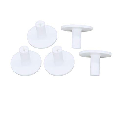 Golf Rubber Tee Holder Set for Golf Driving Range Tee Practice Tool Pack of 5 - color: White