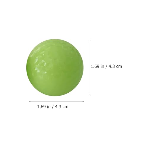 Alasum Luminous Golf Balls 3 Pack Glow in the Dark Fluorescent Training Balls Soft Rubber Night Golfing Practice for Driving Range Backyard Play
