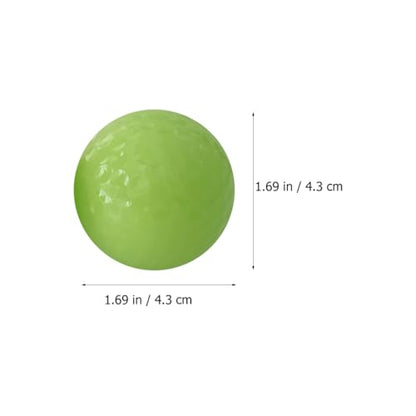 Alasum Luminous Golf Balls 3 Pack Glow in the Dark Fluorescent Training Balls Soft Rubber Night Golfing Practice for Driving Range Backyard Play