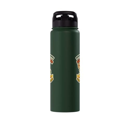 Third-Shot Drop Ironic Pickleball Hobby Player Stainless Steel Insulated Water Bottle - color: Dark Green