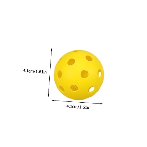 KOMBIUDA Golf for Golfing Training Golfing Hollow-Out Balls Golfing Training Balls Practice Balls Indoor Balls - color: Yellow