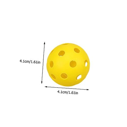 KOMBIUDA Golf for Golfing Training Golfing Hollow-Out Balls Golfing Training Balls Practice Balls Indoor Balls - color: Yellow