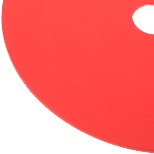 FUOYLOO 5pcs Soccer Marker Plates Football Training Sign Discs Multi-Color Flat Plastic Agility Markers Non-Slip for Soccer Field Drills and Exercise Training