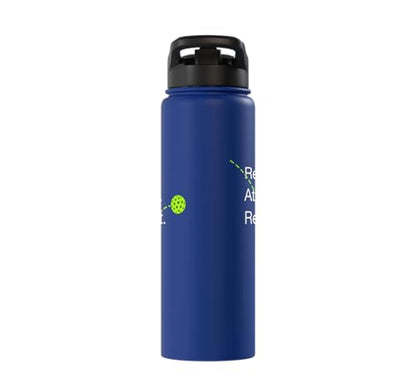 Reset Attack Repeat Competitive Pickleball Accessories Stainless Steel Insulated Water Bottle - color: Royal Blue