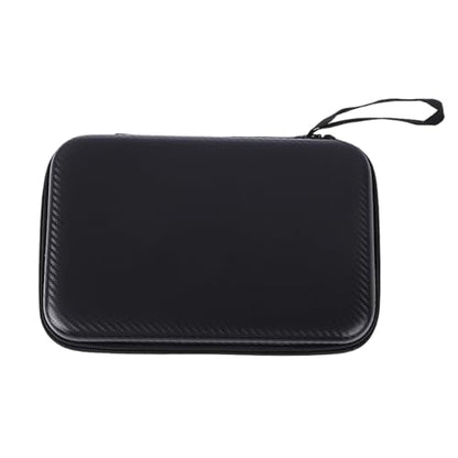 Pingpong Paddles Case Hard Shell Table Tennis Paddle Storage Bag Easy to Carry Great Lovers Pingpong Hard Case Bag for Training and Travel - color: Black
