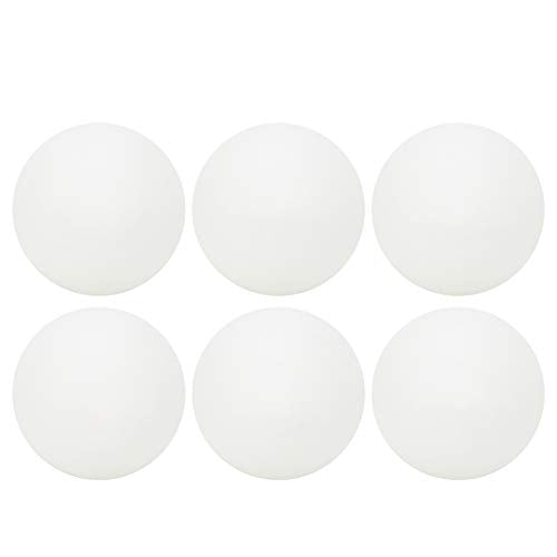 Table Tennis Balls, Long Time Use Pingpong Balls, for Beginner Training (6 White Plastic Buckets)