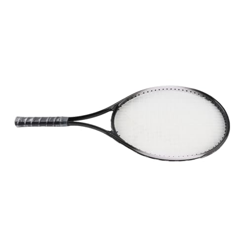 Drfeify 27 Inch Tennis Racket with Lightweight Aluminium and Ergonomic Handle for Adults and Beginners - color: Black