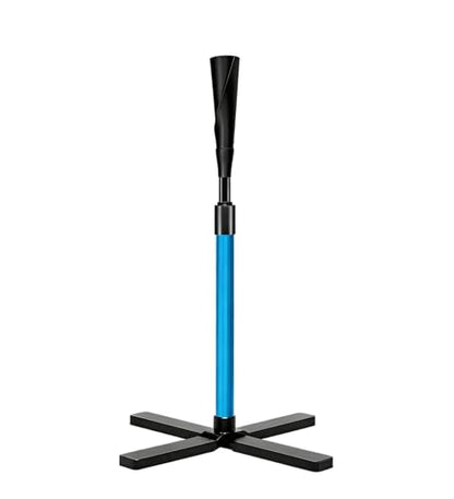TARUMG Portable Batting Tee for Baseball/Softball, Height Adjustment from 25-47 inches, Heavy Duty Baseball Tee with Detachable Rubber Top, Easy Assembly Hitting Tee for Kids/Youth/Adults - style: Basic&Blue 25“-37”