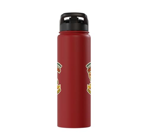 Third-Shot Drop Ironic Pickleball Hobby Player Stainless Steel Insulated Water Bottle - color: Red