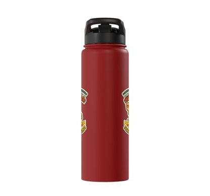 Third-Shot Drop Ironic Pickleball Hobby Player Stainless Steel Insulated Water Bottle - color: Red