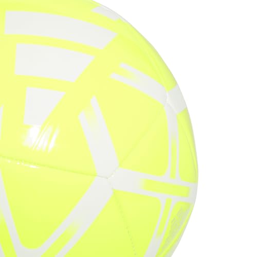 adidas Starlancer Club Soccer Ball - color: Lucid Lemon/White, size: 5