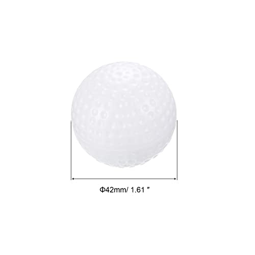PATIKIL Golf Practice Balls, Hollow Flight Training for Indoor Swing Practice - color: White