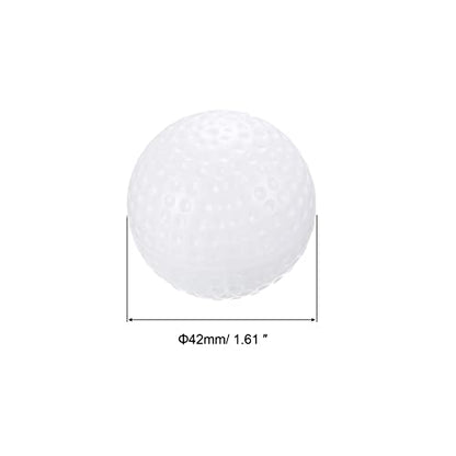 PATIKIL Golf Practice Balls, Hollow Flight Training for Indoor Swing Practice - color: White