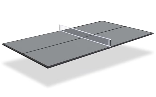 Ping Pong Table Topper for Pool Table, Foldable Ping Pong Table Top with Net Set, Portable Table Tennis Conversion Top Includes Foam Padding for Protection, Easy Conversion