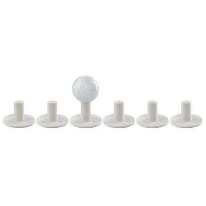 TH Golf Premium Rubber Golf Tees – Pack of 6 – Durable, Long-Lasting Tees in Multiple Sizes & Colours for Drivers, Woods & Irons - style: 35mm White