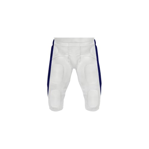 Youth Football Practice Jersey, Custom Blank Kids Practice Football Uniform Sportswear for Boys Training Games - color: Speed Blue White