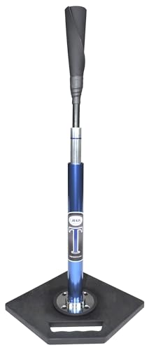 Jugs T - Pro Style Batting Tee, Will Not Tip Over, 24” - 46” Adjustment Range, Patented Grip-N-Go Handle, Always-Feel-The-Ball Flexible Top, 1-Year Guarantee