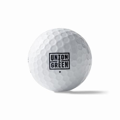 Pindrop Golf Balls - Feel The Spin Control, Long Distance - Straight Off The Tee Flight - 2 Layer Construction - White Golf Balls for Men and Women - Maximum Performance - 1 Dozen