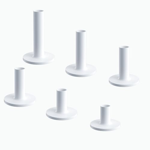 Rubber Golf Tees for Mats, Durability and Stability, Suitable Golf Tee Holder for Driving Range & Simulator, 6pc Mixed Sizes, Reusable Golf Mat Tee - Golf Accessories for Indoor & Outdoor