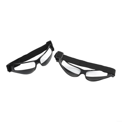 8PCS Basketball Dribbling Training Glasses, Adjustable Elastic Band Plastic Frame Sports Training Eyewear for Teens