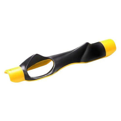Complete Golf Training Kit with Alignment Sticks, Grip Trainer, Impact Stickers, Ball Markers, Tees, Training Aid, Repair Tool, Training Book, Yellow, ABS Plastic